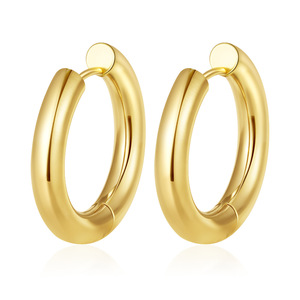 Fabricant de boucles d'oreilles créoles circulaires de 2,5 mm de plusieurs tailles, boucles d'oreilles géométriques rondes en acier inoxydable pour femmes - Product Image 5