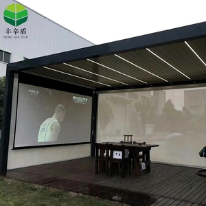 Rejilla de aluminio para exteriores, techo, pérgola Bioclimática, mirador de jardín, parasol, pabellón motorizado, pantalla impermeable personalizada - Product Image 2