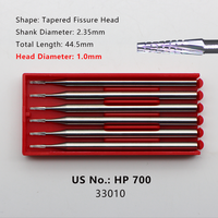 Fraise à carbure HP US n° 698/699/700 pour usage en laboratoire – Fraise droite, plate, conique, à fissure – Outils de laboratoire – Kit de fraises en carbure de tungstène