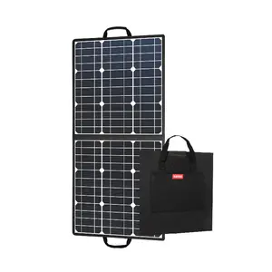 Panneau solaire pliable 50w en gros pour centrale électrique portable Support de panneaux solaires pliants pour ordinateur