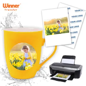 Winner Transfer kein Backwaren Wassertransfer-Papier A4 Tintenstrahl und Laserdruck Wassertransfer-Aufkleber für Tassen