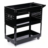 Armoire à outils en acier pour atelier de réparation automobile avec étagères amovibles sur roulettes, capacité de charge de 300 kg, serrure à clé, longueur personnalisable