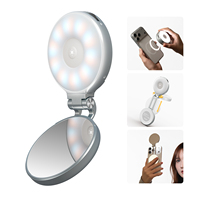 Lampu Selfie Magnetik TELESIN RGB untuk Ponsel, 2500K-7000K CCT & 360 °    Lampu Video LED, Lampu Isi Ulang Portabel yang Dapat Dijepit
