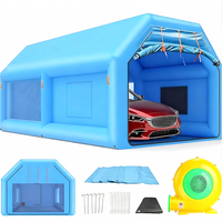 Cabine de peinture gonflable étanche 20x12x9FT, tente de pulvérisation portable résistante aux UV et durable pour voitures, camions, motos, garages et pièces automobiles