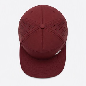 Wholesale T&L Custom Logo Vinyl Velour 7-Panel Adjustable <b>Waterproof</b> Curved Techwear Performance <b>Cap</b> Manufacturer - Product Image 5