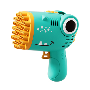 Pistola de Burbujas Manual de Dinosaurio con Cuarenta Agujeros, Juguete para Fiestas y Bodas al Aire Libre (Sin Líquido para Burbujas) - Product Image 1