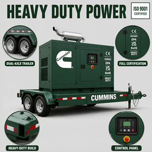 เครื่องกำเนิดไฟฟ้าดีเซล Cummins ขนาด 20kw 50kw 100kw 200kw 500kw 800kw 1000kw แบบเงียบ สำหรับใช้ในบ้าน การทำเหมือง และให้เช่า - Product Image 4