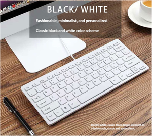 Mini 78-Key Có Dây Bên Ngoài Bàn Phím Type-C Giao Diện Tùy Chỉnh Tiếng Pháp Nhật Bản Bàn Phím Cho Máy Tính Xách Tay - Product Image 2