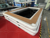 Piscine flottante gonflable pour yacht, grande piscine profonde pour la mer, l'océan, la plage, piscine gonflable chinoise pour yachts