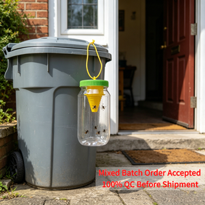 Piège à mouches réutilisable et écologique, prêt à être expédié, avec montage facile et conception non toxique pour la maison, le jardin et la terrasse - Product Image 1