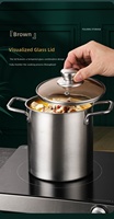 Friteuse en acier inoxydable 304 avec panier filtrant, poignées doubles, multifonctionnelle, pour une cuisson saine et économe en huile, idéale pour la cuisine domestique
