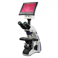 Trinocular Biological LCD Display Digital Screen Achromatic Correction Optical System Microscope with LED