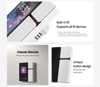 Mini panneau de commande intelligent mural de 3.5 pouces Commutateur de relais à 3 groupes Contrôleur IR compatible avec Tuya Smart Home Installation facile et intelligente