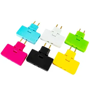 3 cách tường phẳng cắm, AC phẳng tường Outlet Extender phẳng cắm Adapter Outlet, có thể gập lại tường Adapter Mani cắm cho nhà du lịch