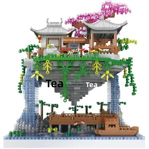 Bloques de Construcción de Micropartículas de Plástico ABS <span class=keywords><strong>Peach</strong></span> Blossom Pond, 40 Piezas, Juguetes Educativos de Forma Libre, Éxito de Ventas Transfronterizo - Product Image 5