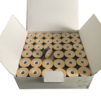 144pcs Benang Bobin Tenun Tinggi 75D/2 100% Poliester Filamen Mercerized Pre Wound Dyed Warna Sesuai Pesanan untuk Sulaman