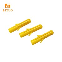 Cheville à expansion en plastique jaune M8 haute résistance, type poisson, en nylon, à tête fraisée, avec finition TiCN, 76 mm