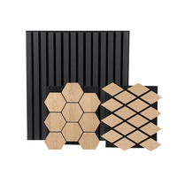 Panneaux muraux acoustiques en bois insonorisants pour appartements modernes, lattes décoratives pour murs intérieurs, lambris en bois pour murs et plafonds