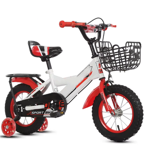 <span class=keywords><strong>Bicicleta</strong></span> de una Velocidad con Cuadro de Acero y Suspensión Trasera de 12 Pulgadas para Niños de 2 a 10 Años, Frenos Delanteros/Traseros, <span class=keywords><strong>Pedales</strong></span> Ordinarios de Entrenamiento - Product Image 1