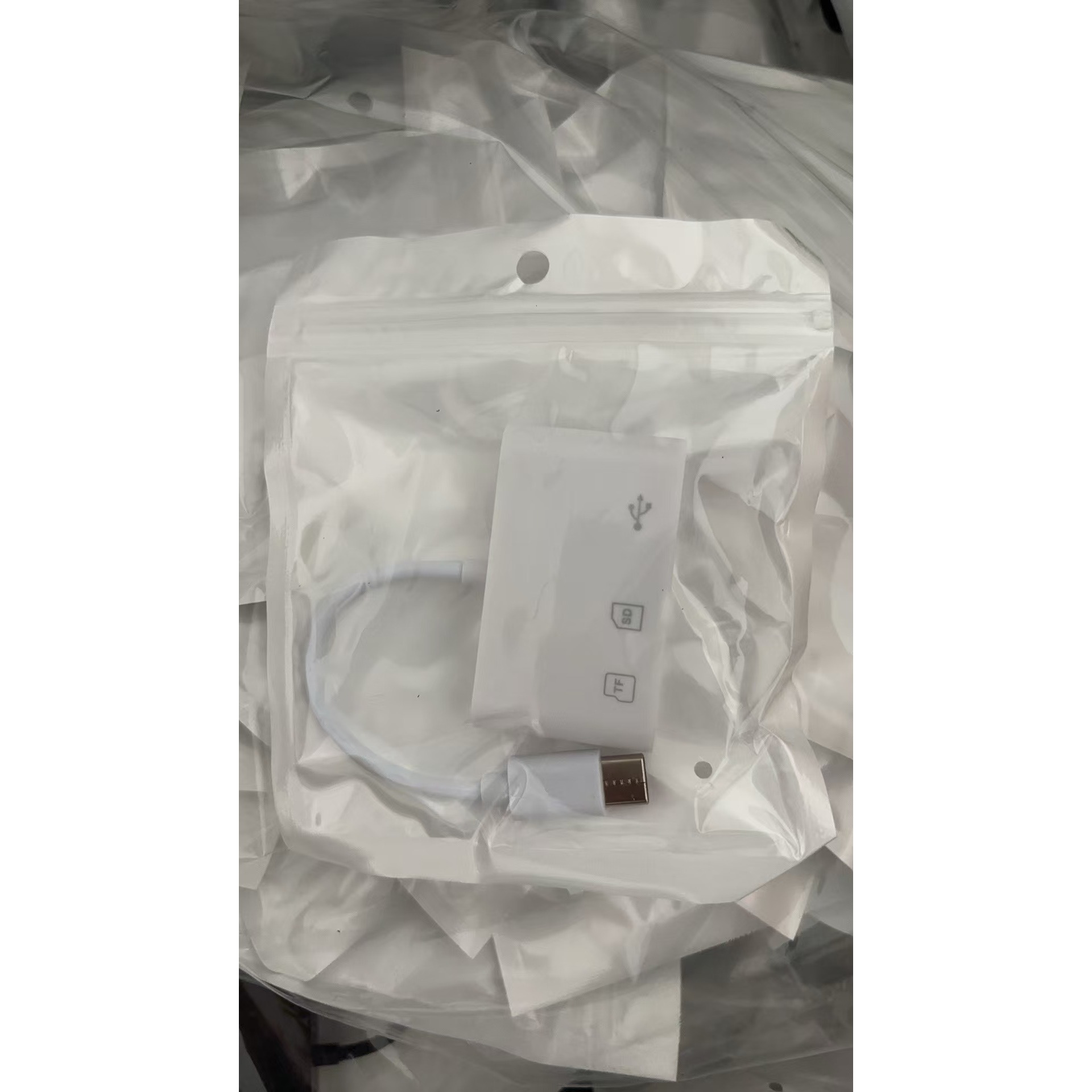 Lector de tarjetas 3 en 1 tipo C [Blanco]