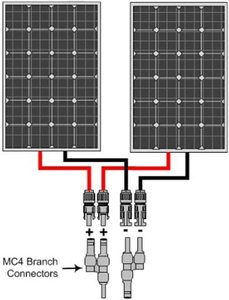 1000V Solar Panel Connectors Y <strong>Branch</strong> Solar <strong>Connector</strong> Waterproof IP67 4P Contact Resistance Current 4 to 1 MMMMF+FFFFM Set - Product Image 5