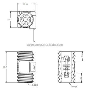 Sıcak satış Hall elemanı gaz yakıtlı su ısıtıcısı akış sensörü için yüksek kaliteli akış Vortex akış sensörü - Product Image 2