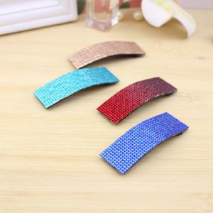 Barrettes à cheveux en strass style coréen pour femmes, usage quotidien, accessoire de coiffure en tissu coloré et plastique - Product Image 1