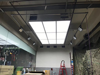 Garage de vente d'usine professionnel rgb Led hexagone lumière nouvelle haute qualité Led Tube lumière rgb une lampe en treillis à neuf palais