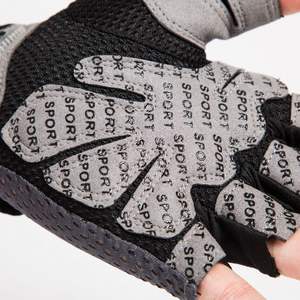 شعار مخصص تصنيع المعدات الأصلية العلامة التجارية للكبار قفازات اللياقة البدنية ركوب الدراجات تنفس شبكة النسيج مع تصميم الأسلحة الرياضية - Product Image 3