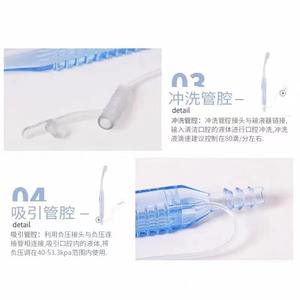 แปรงสีฟันพร้อมท่อดูดน้ำสำหรับทำความสะอาดช่องปากผู้สูงอายุ ยี่ห้อ Huayue รุ่น Oral Rinse ทำจากพลาสติก สีฟ้า - Product Image 1