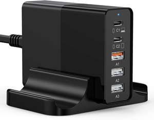 Amazon Sản Phẩm Bán Chạy Nhất 65 Wát Xách Tay PD Điện Thoại Di Động Sạc <span class=keywords><strong>Dock</strong></span> Trạm Nhiều Usb Trạm Sạc Cho Điện Thoại Tablet - Product Image 1