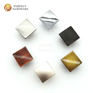 Modern Kitchen Cabinet Wardrobe Furniture Hardware Pull Handles Zinc Alloy Square Handle And Knobs