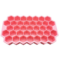 Moule à glace en forme de nid d'abeille 37 trous fait maison Bac à glaçons en silicone