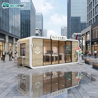 Petite cabine modulaire en acier préfabriqué pour restaurant rapide, boutique de snacks à emporter, usage hospitalier, commerce extérieur