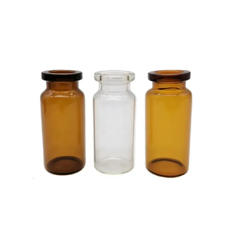 カスタム医薬品バイアル滅菌処方バイアルプラスチックフリップトップキャップ10 mlガラスバイアル