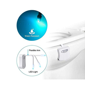 16 Color Motion <strong>Sensor</strong> Activated LED Bowl Night <strong>Light</strong> <strong>Toilet</strong> Seat <strong>Light</strong> Bathroom Accessory for Holiday Favor - Product Image 3