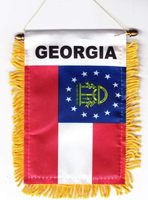 Vente en gros de mini-drapeaux de l'État du Nouveau-Mexique (États-Unis) de 4*6 pouces, mini-drapeaux à suspendre à la fenêtre, mini-drapeaux pour voiture, petits drapeaux pour la décoration du rétroviseur