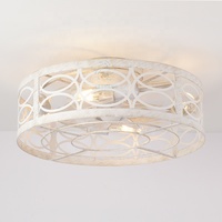 Ventilateur de plafond LED moderne XD125 pour chambre à coucher, style industriel, cage en fer, télécommande, moteur DC