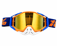Lunettes de motocross OEM avec verres miroir, coupe-vent, anti-poussière, pour moto tout-terrain, VTT, motocross
