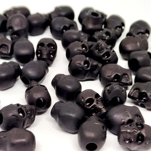 450 cái/túi 4.8mm lỗ lớn hạt sọ Halloween Acrylic lỏng hạt 15mm Tự làm đồ trang sức phụ kiện rửa hạt - Product Image 6