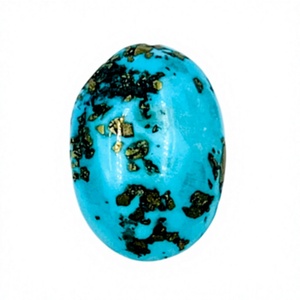 Turquesa persa cabujón ovalado pulido tamaño palma de la mano 29 x 21 x 13 mm forma libre Gema suelta para fabricación de joyas precio al por mayor - Product Image 1