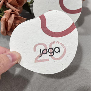 Çevre dostu Plantable biyobozunur kalıp kesim şekiller kağıt kartları toptan el yapımı tohumlar kağıt kartları özel Logo baskı - Product Image 1