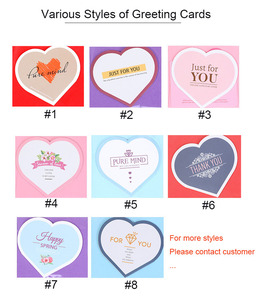 Cartes de vœux personnalisées <span class=keywords><strong>en</strong></span> gros <span class=keywords><strong>en</strong></span> forme de cœur pour la Saint-Valentin, cartes de vœux pour la fête des mères, cartes de vœux pour anniversaire - Product Image 2