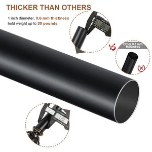 Grandes voies de rideau de fenêtre bonne qualité nouveautés faciles à installer fixations en métal rails de rideau et accessoires de poteaux - Product Image 4