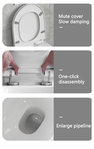 <span class=keywords><strong>Inodoro</strong></span> Inteligente Moderno Minimalista con Acabado Mate, Resistente a los Arañazos, Fácil de Limpiar, Montado en la Pared, con Panel de Doble Descarga para Baño - Product Image 3