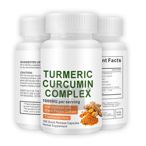 Kualitas tinggi suplemen kunyit ekstrak akar Kurkumin 95% Kosher kunyit sertifikat 95% <span class=keywords><strong>500mg</strong></span> Kurkumin kapsul - Product Image 1