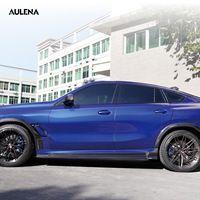 Aulena Design Dry Carbon Side Faldones Kits de carrocería Parachoques delantero Alerón trasero Difusor Alas Entrada de salida de aire para BMW X6