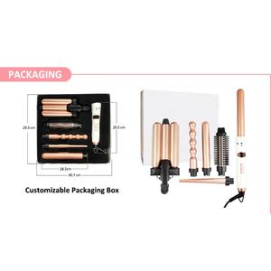 เครื่องม้วนผมเซรามิกหมุนได้อัตโนมัติ5 in 1เปลี่ยนได้ไม้กายสิทธิ์ดัดผมนางเงือกร้อน - Product Image 6