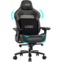 Chaise de jeu gamer de luxe réglable en hauteur, personnalisée et économique, avec accoudoirs 6D