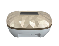 Boîtier de dispositif de test cosmétique de bureau en ABS de qualité médicale F&Y Private Mould, design personnalisé taillé au diamant doré, OEM ODM